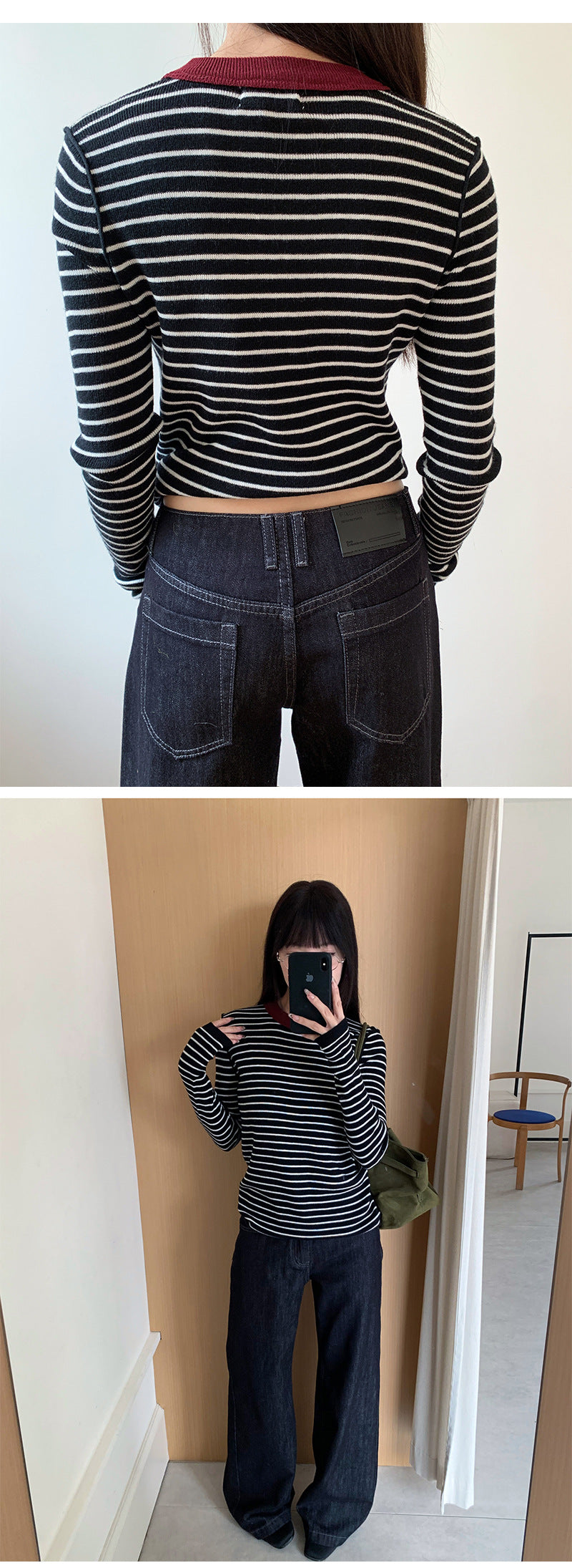 Low Waist Flared Denim Jeans | Tajstylo