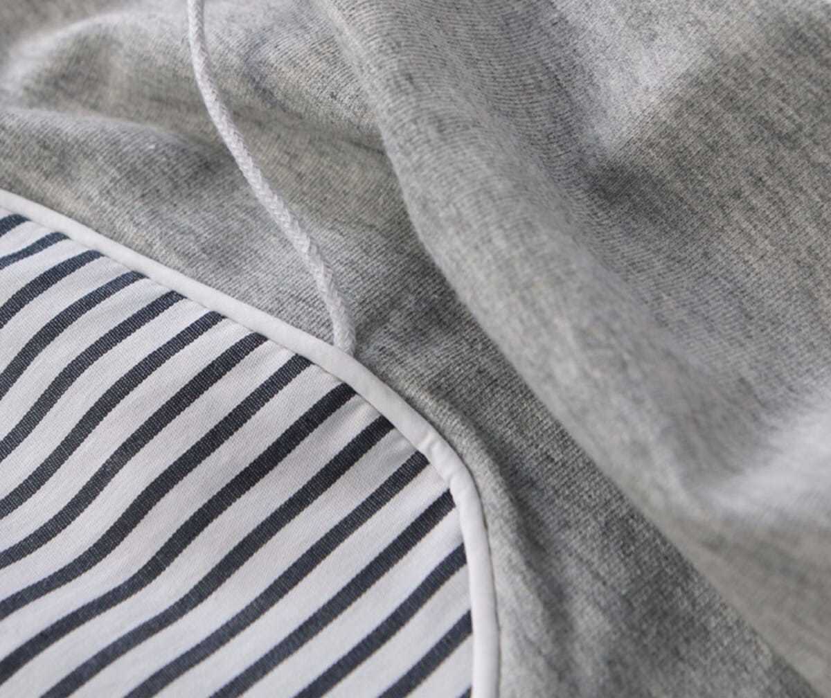 Patchwork Striped Oversized Hoodie | Tajstylo