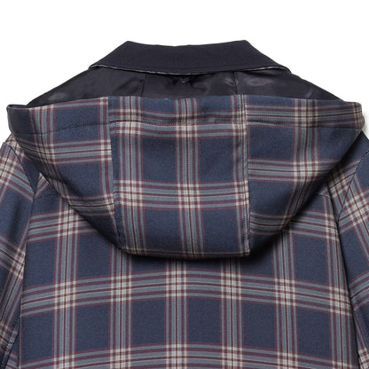 Checkered Hooded Cotton Jacket | Tajstylo
