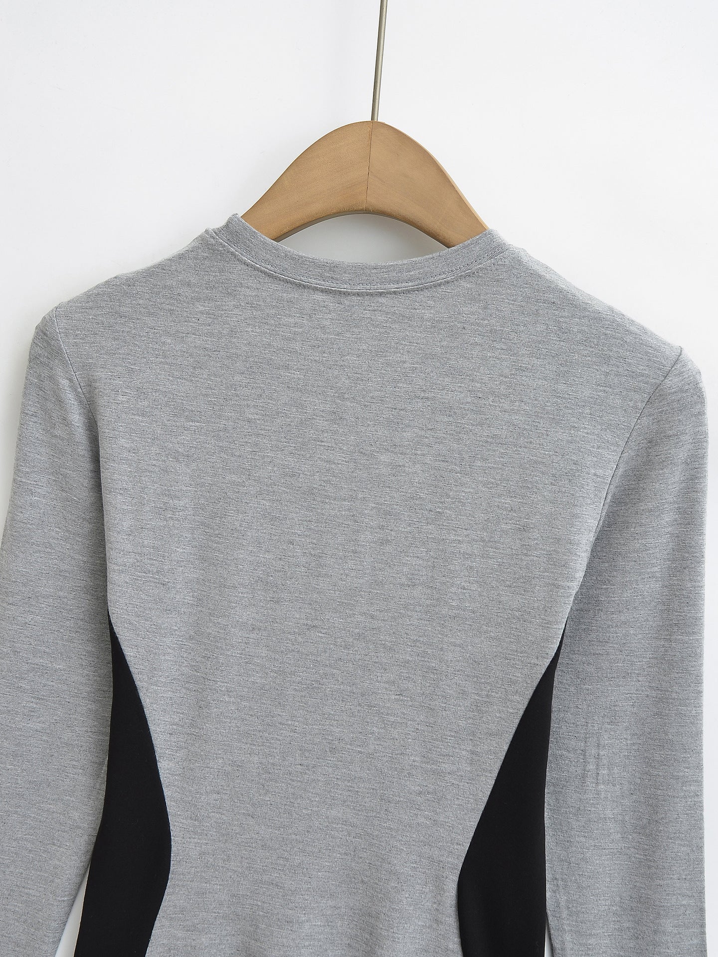 Elastic Slim Fit Color Block Long Sleeve T-Shirt | Tajstylo