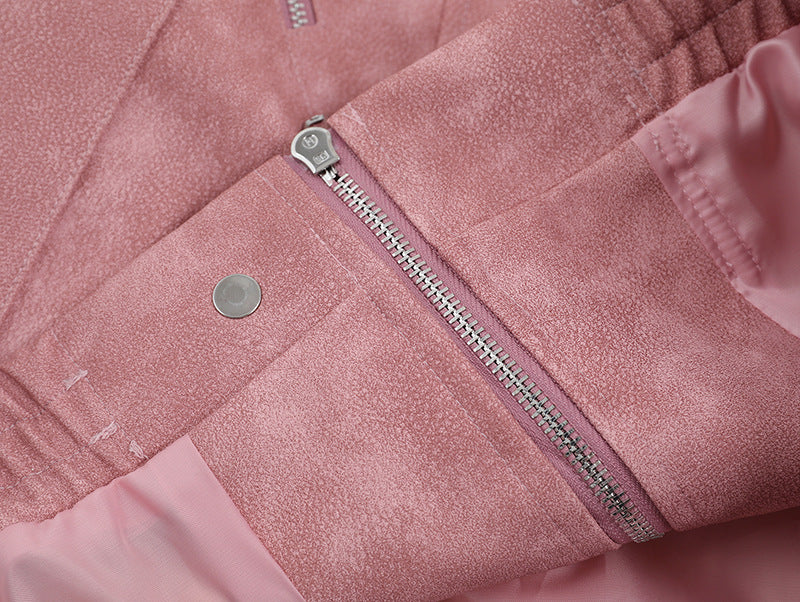 Suede Collar Jacket for Women | Tajstylo