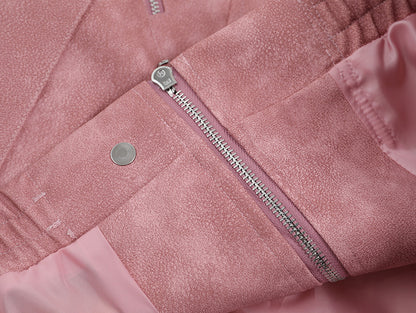 Suede Collar Jacket for Women | Tajstylo