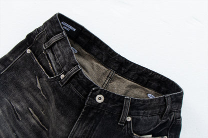 Distressed Vintage Combat Denim Pants | Tajstylo
