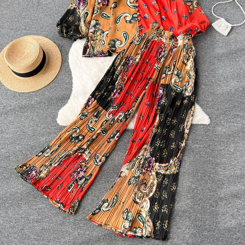 Chic Two Piece Set Top and Pants | Tajstylo