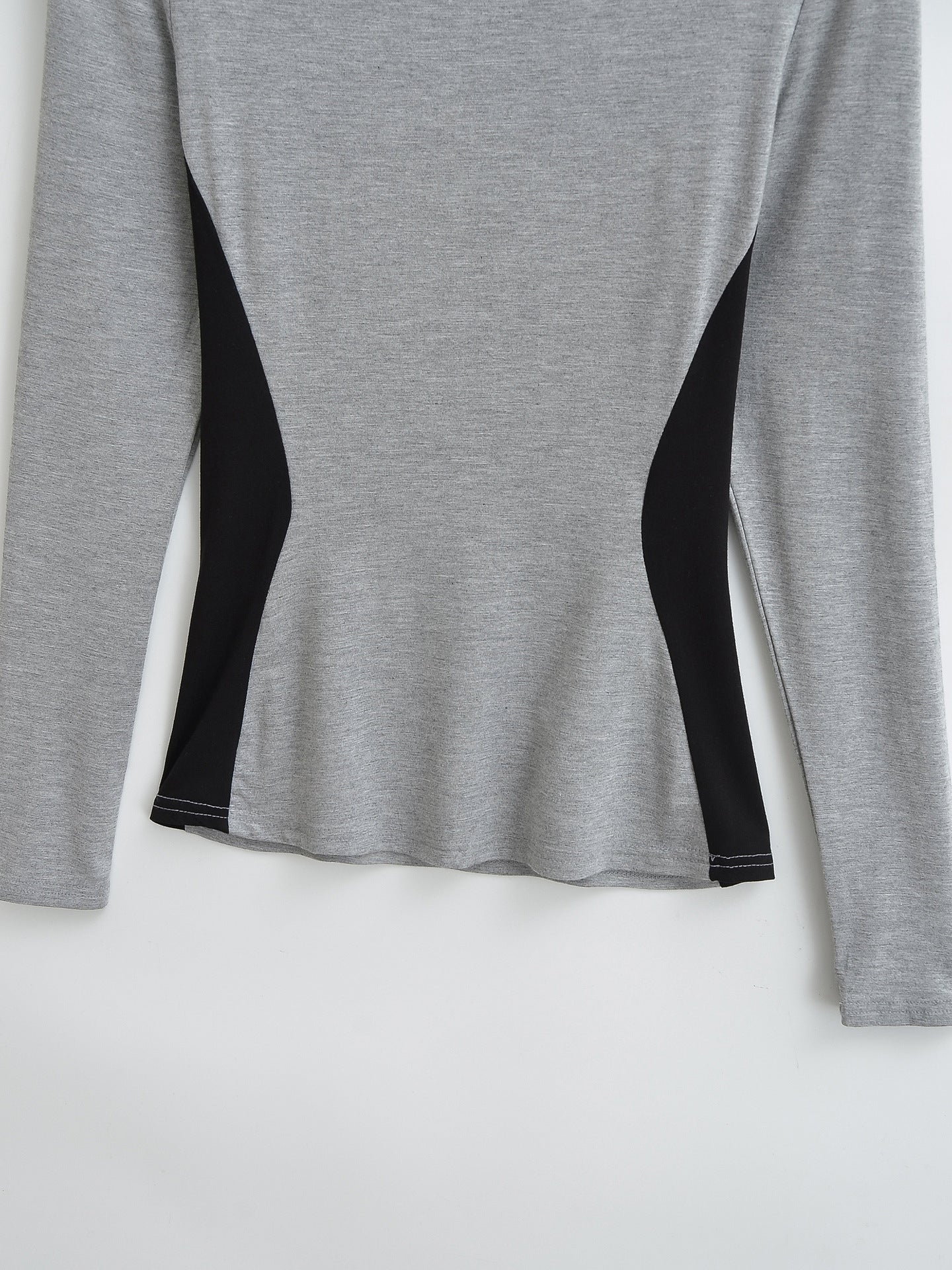 Elastic Waist Slimming Long Sleeve Top | Tajstylo
