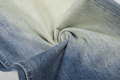 Color Blocked Polished Denim Jeans | Tajstylo
