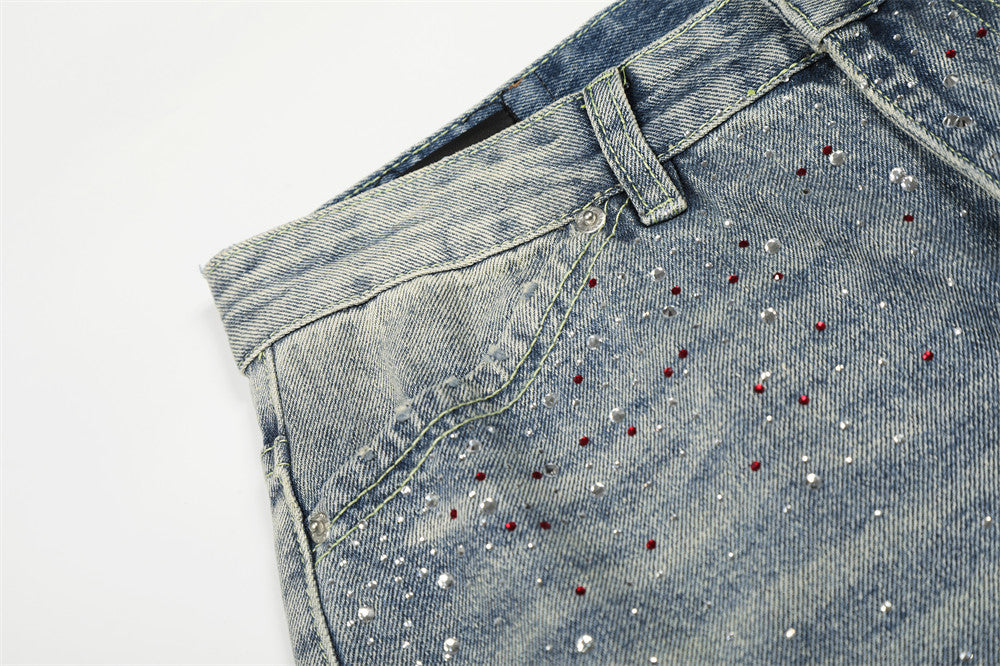 White Washed Straight Fit Denim Jeans | Tajstylo