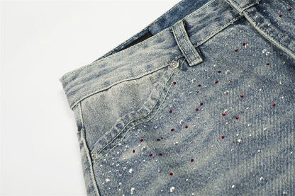 White Washed Straight Fit Denim Jeans | Tajstylo