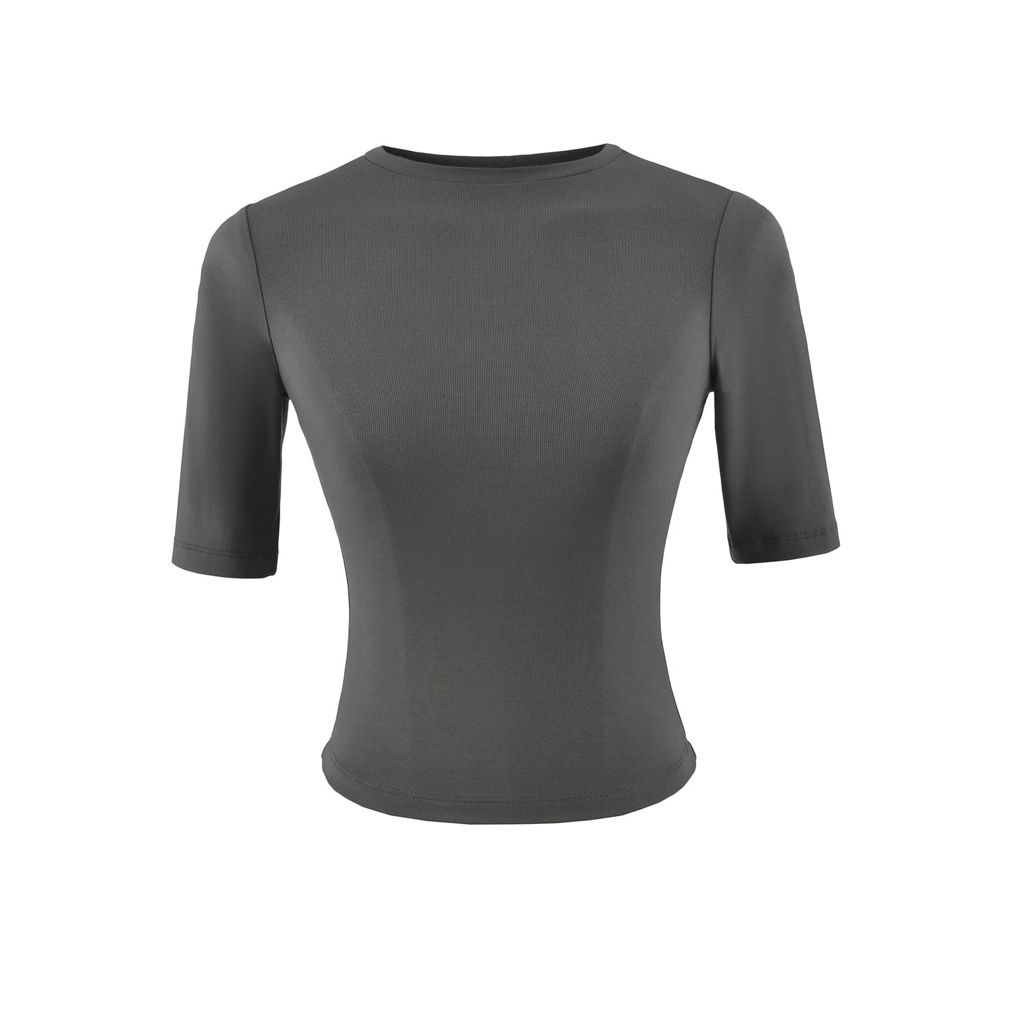 Slim Fit Round Neck Top | Tajstylo