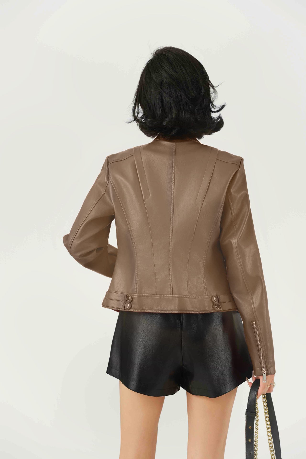 Standing Collar Short Jacket | Tajstylo