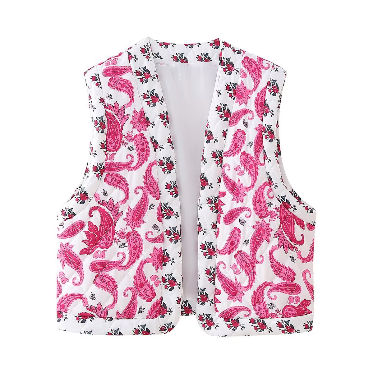 Quilted Patchwork Vest for Women | Tajstylo