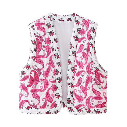 Quilted Patchwork Vest for Women | Tajstylo