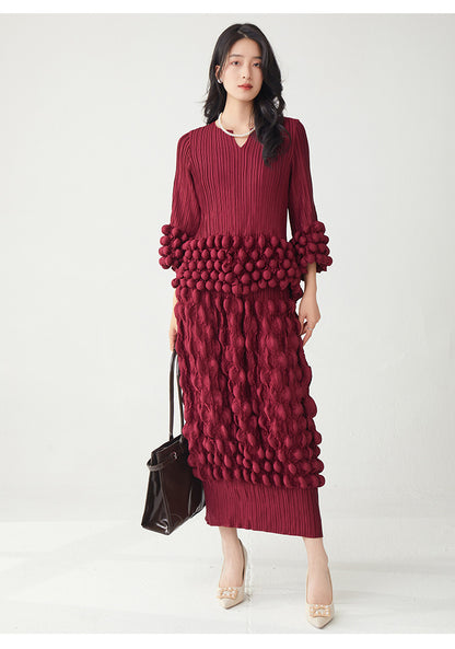 Elegant Two-Piece T-Shirt and Fitted Skirt Set | Tajstylo