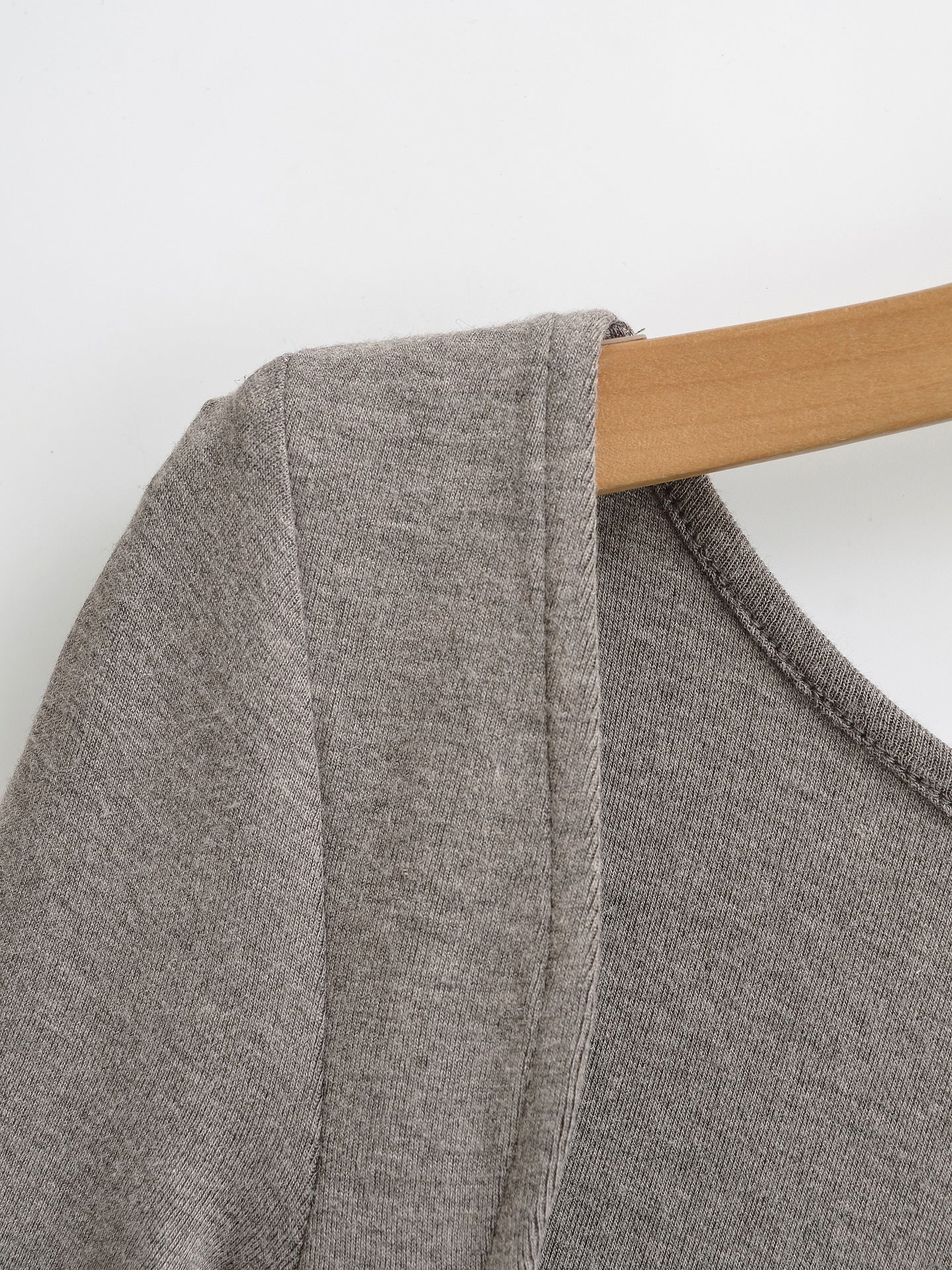 Square Neck Pleated Long Sleeve T-Shirt | Tajstylo