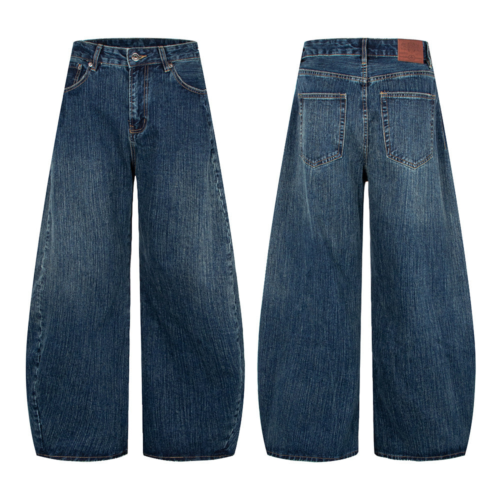 Washed Straight Leg Jeans | Tajstylo