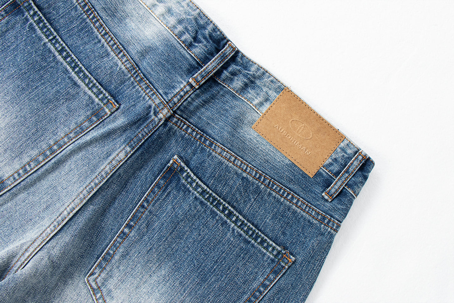 Vintage Bamboo Texture Loose Fit Jeans | Tajstylo