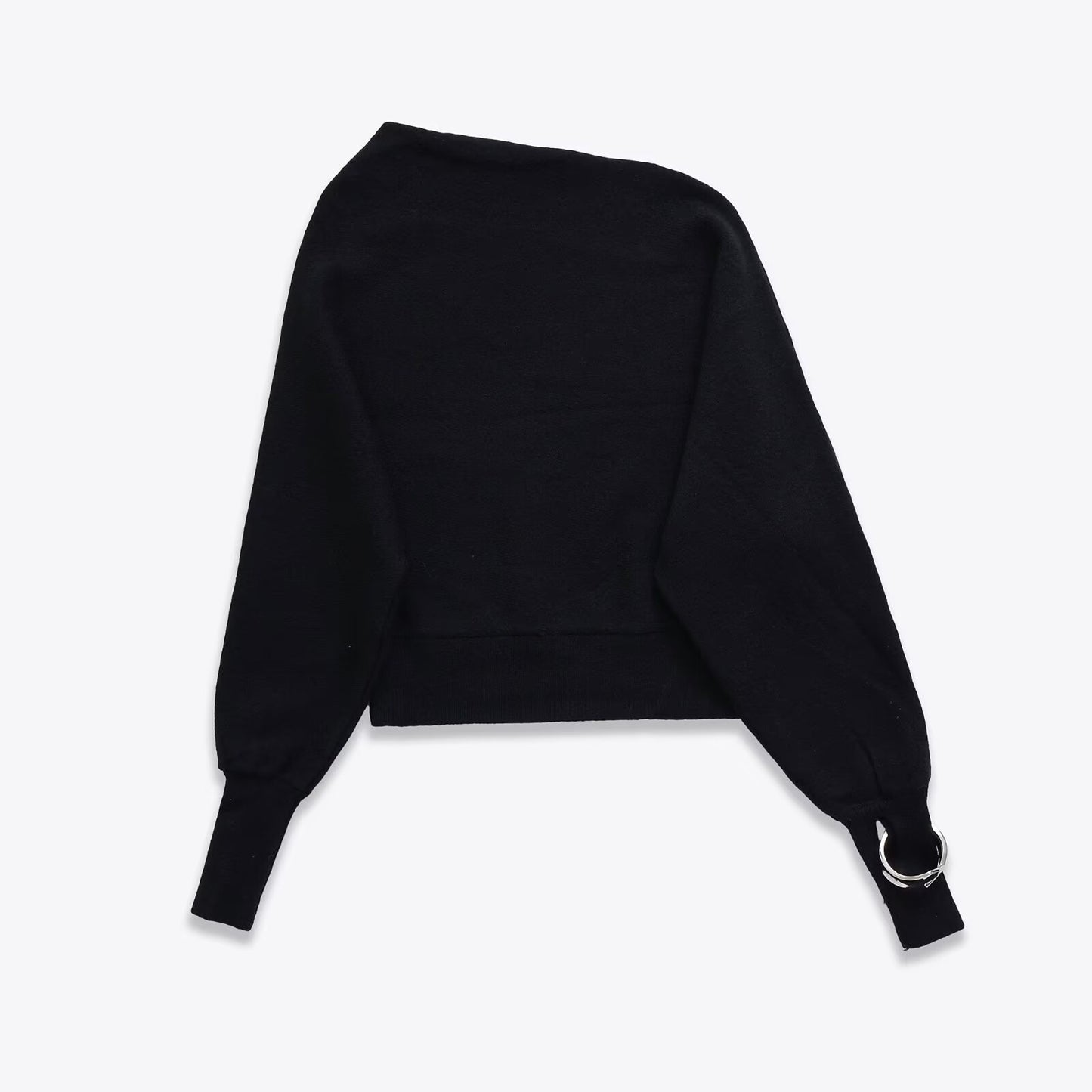 Asymmetric Bracelet Knit Sweater | Tajstylo