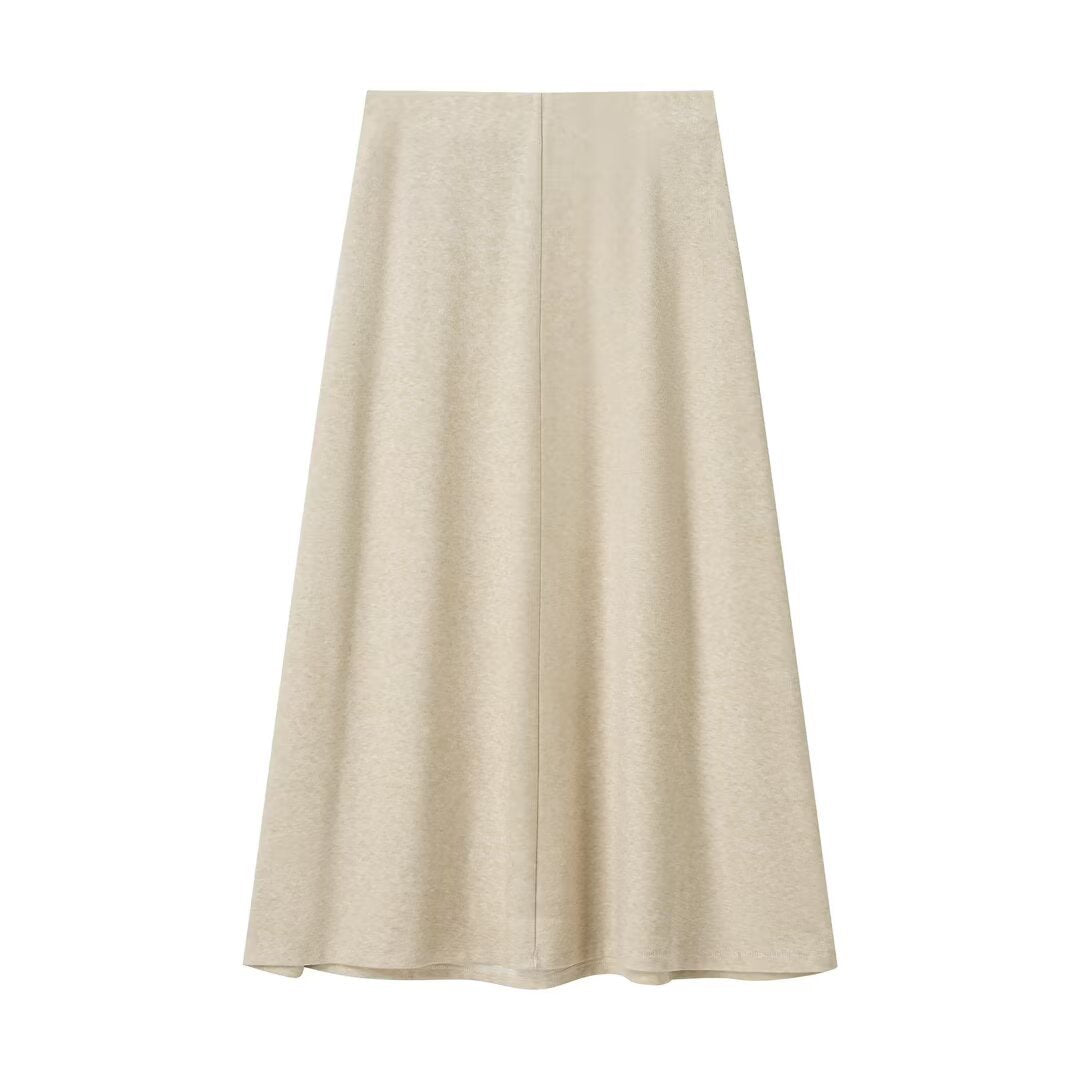 Knot Detail Top and Flute Midi Skirt Set | Tajstylo