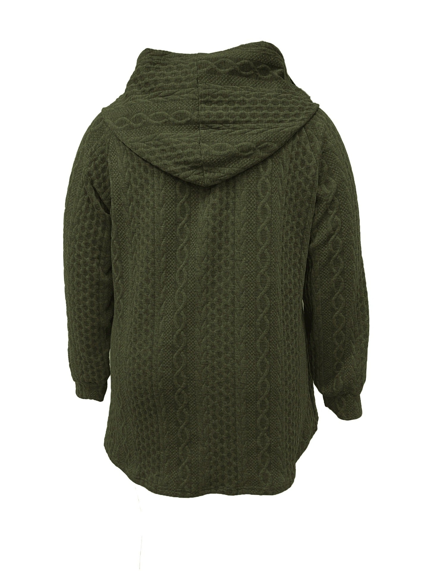 Solid Color Loose Zip Hoodie | Tajstylo