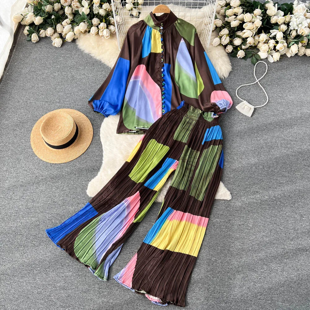 Chic Two Piece Set Top and Pants | Tajstylo