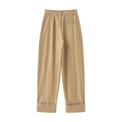 Versatile Pleated Casual Pants | Tajstylo