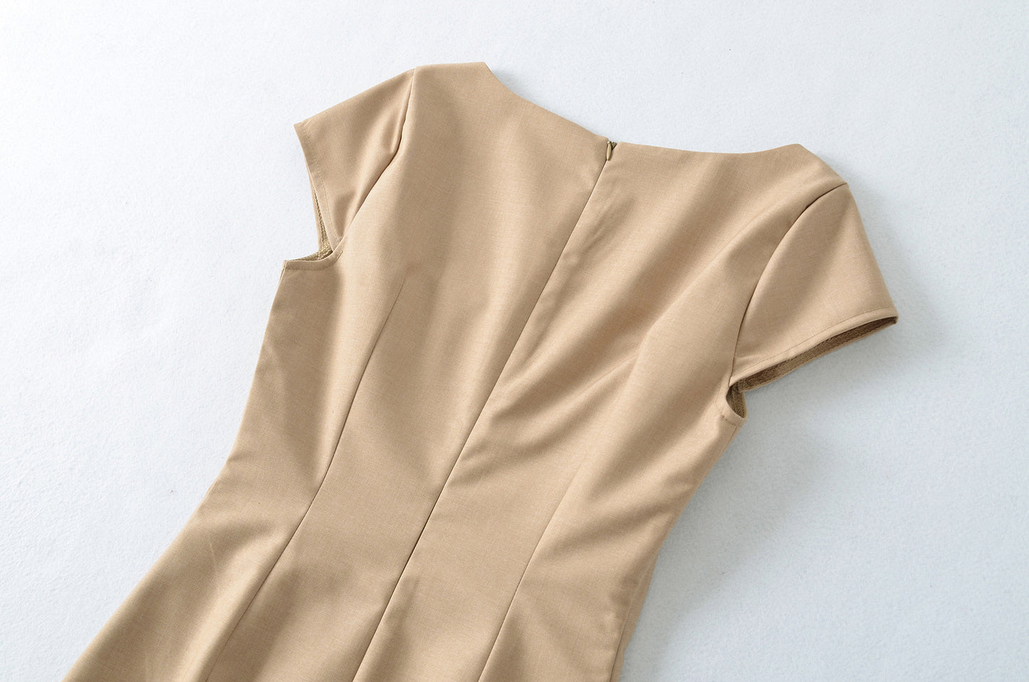Solid Color Square Neck Pullover Dress | Tajstylo