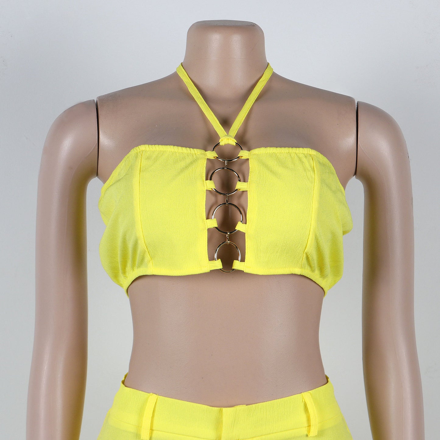 Flattering Ripped Fitted Two-Piece Nightclub Outfit | Tajstylo