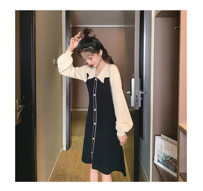 Avocado Green Long Sleeve Polo Dress | Tajstylo