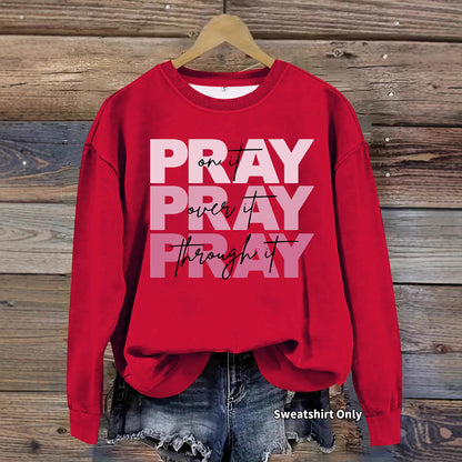 Woman wearing Round Neck Hoodie for Women in a casual outdoor setting