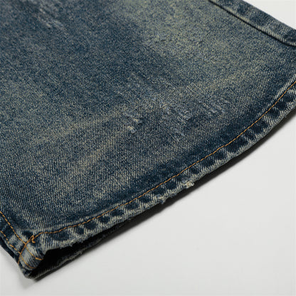 Whitewashed Loose Denim Pants | Tajstylo
