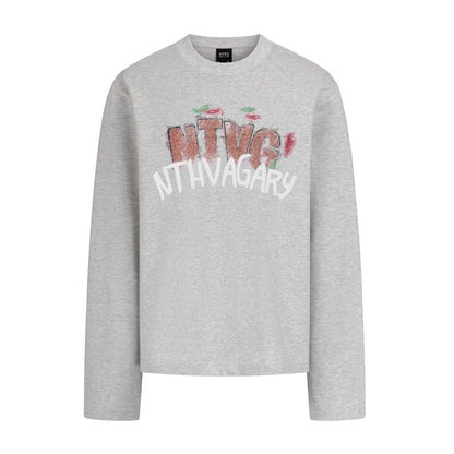 Hand Drawn Graffiti Letter Printed Long Sleeve Shirt | Tajstylo