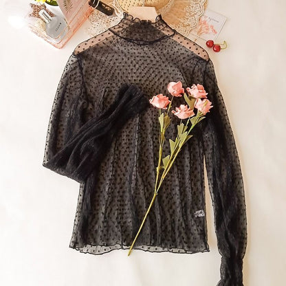 Transparent Korean Lace Blouse | Tajstylo