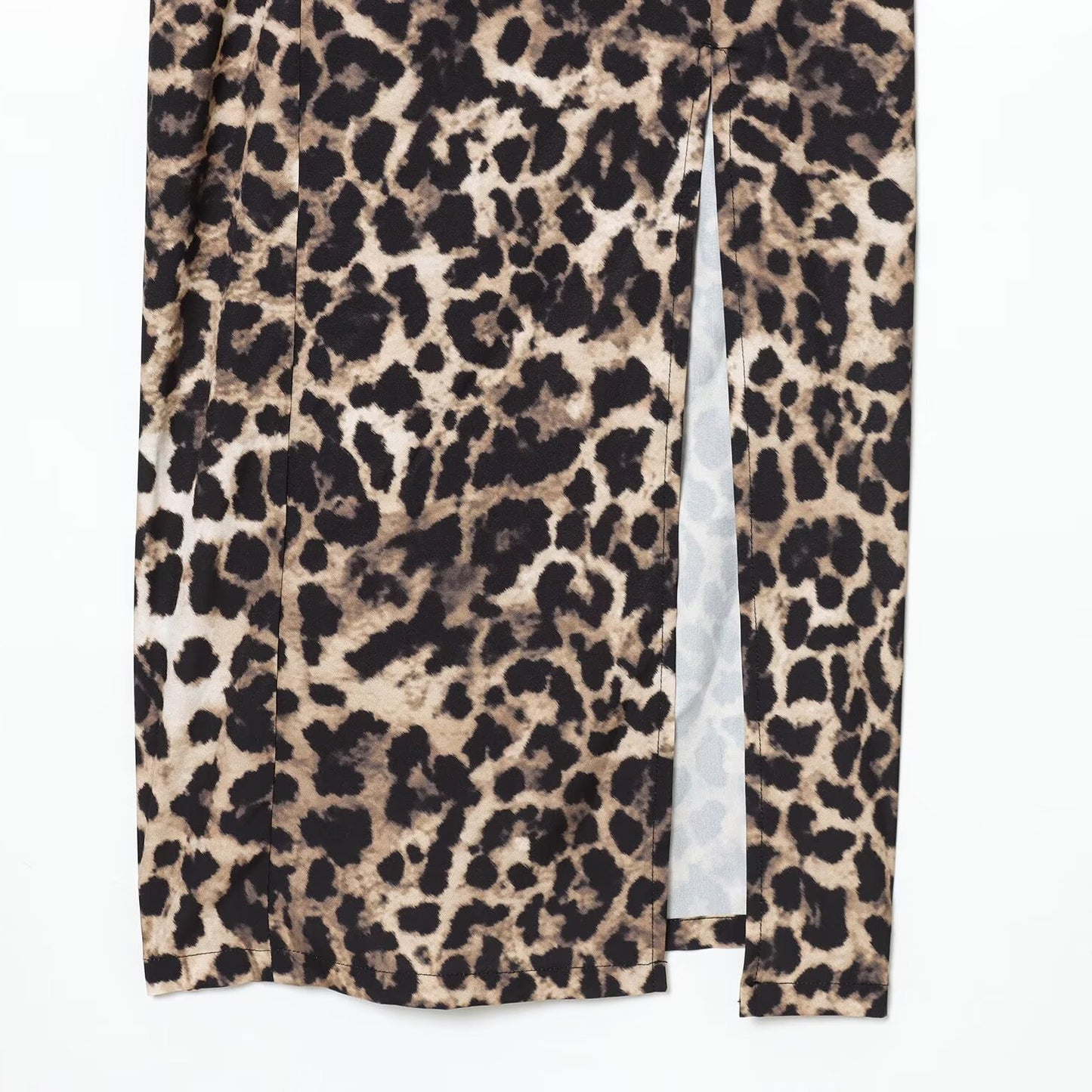 Leopard Print Lace Dress | Tajstylo