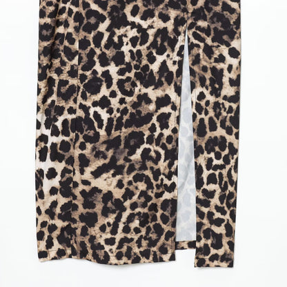 Leopard Print Lace Dress | Tajstylo