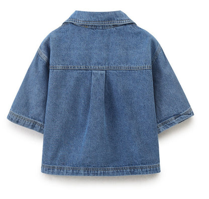 Short Denim Shirt for Women | Tajstylo