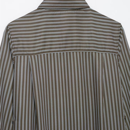 Casual Striped Poplin Shirt | Tajstylo
