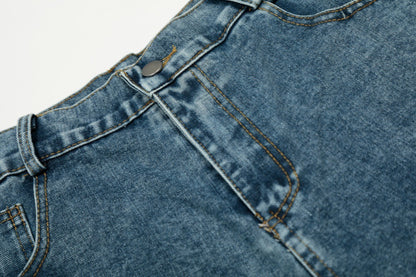 Washed Denim Pants | Tajstylo