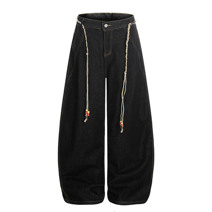 Pleated Wide Leg Casual Pants | Tajstylo
