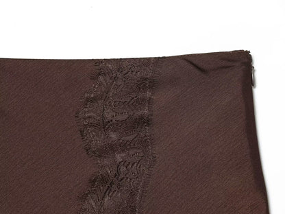 Lace Patchwork Midi Skirt | Tajstylo