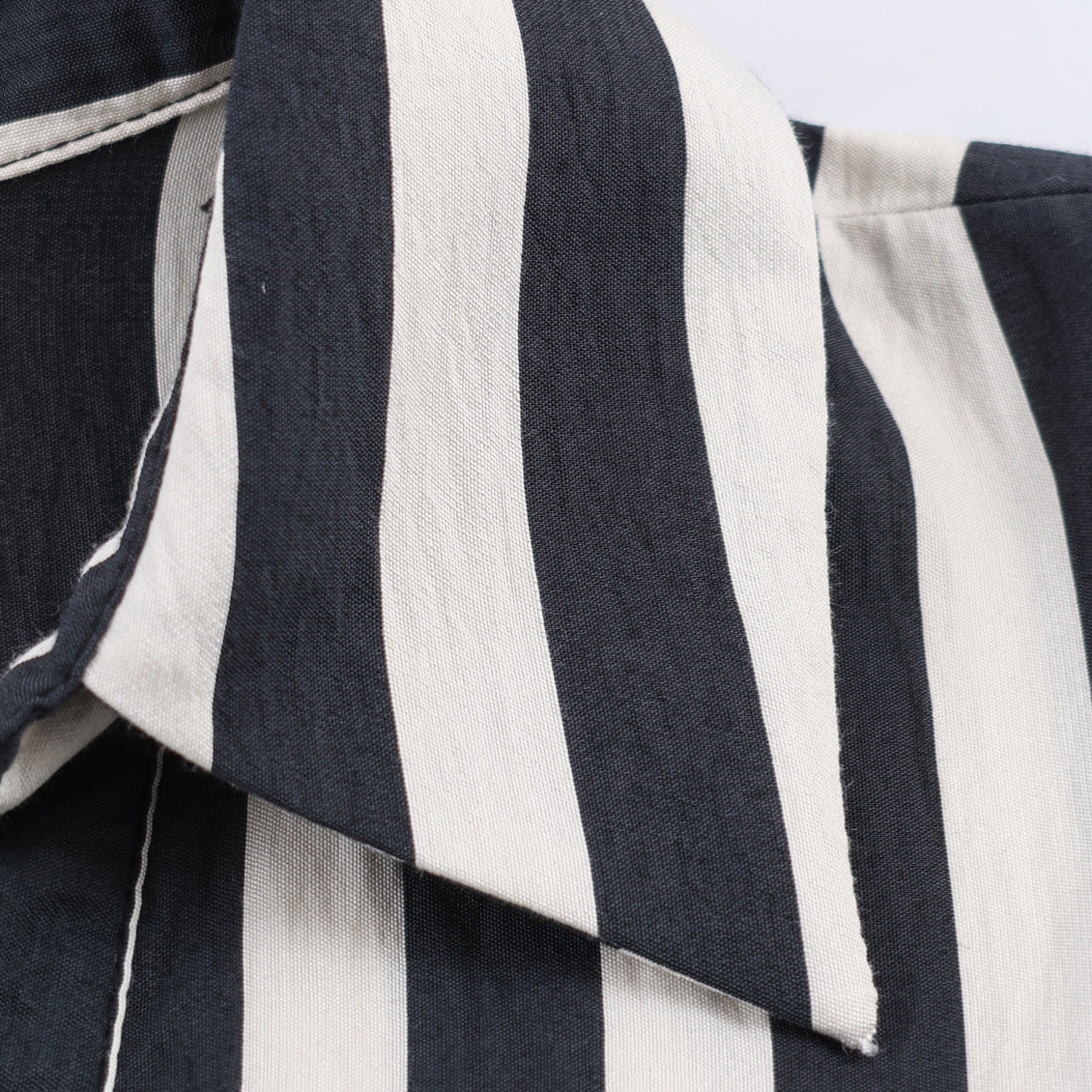 Lace Up Striped Shirt | Tajstylo