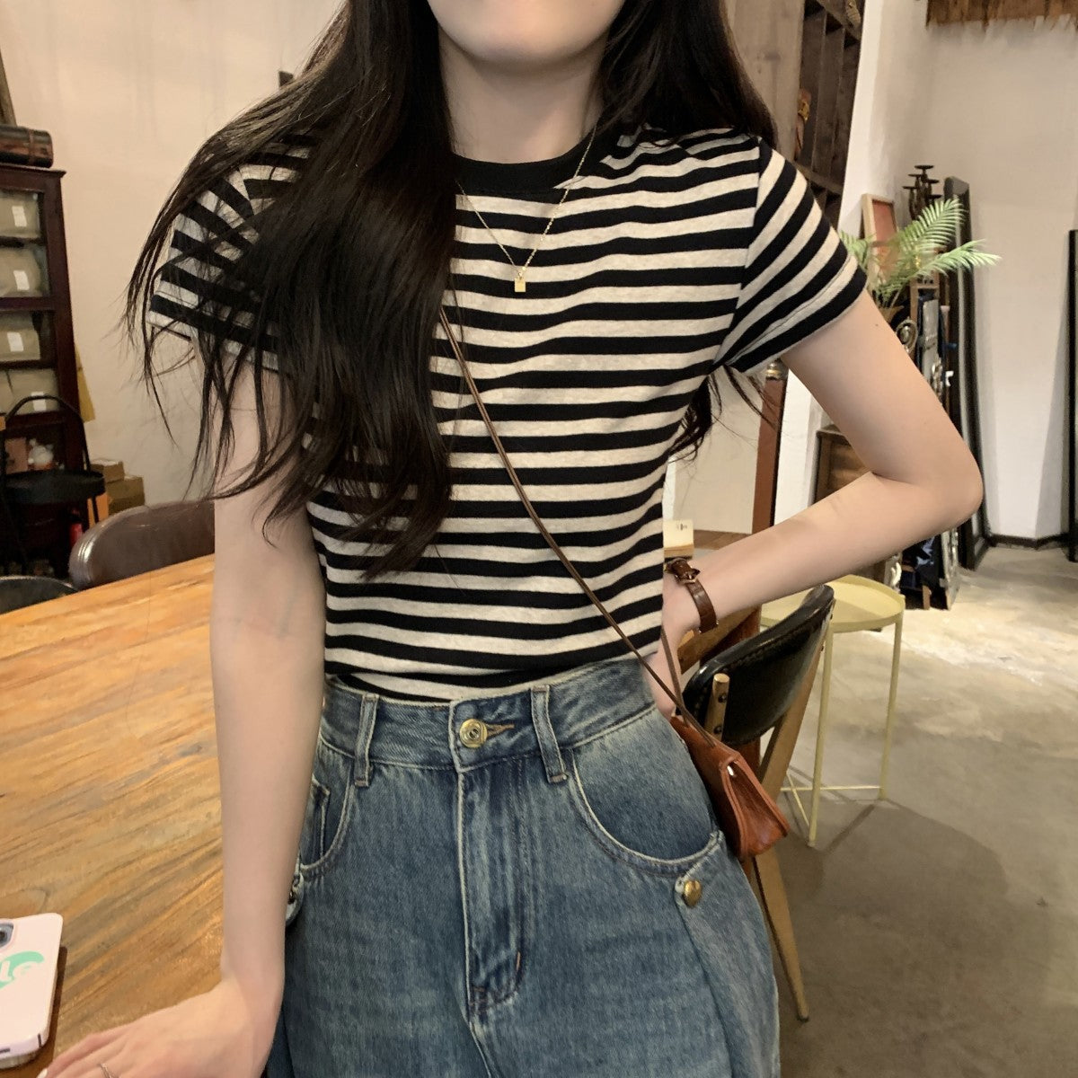 Striped Slim Fit T-Shirt | Tajstylo
