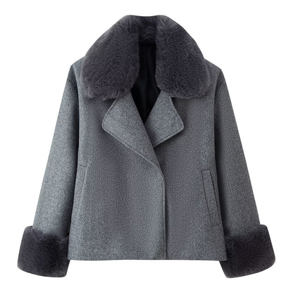 Casual Wool Blend Coat | Tajstylo