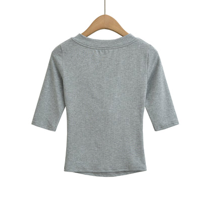 V-Neck Short Sleeve Top for Women | Tajstylo