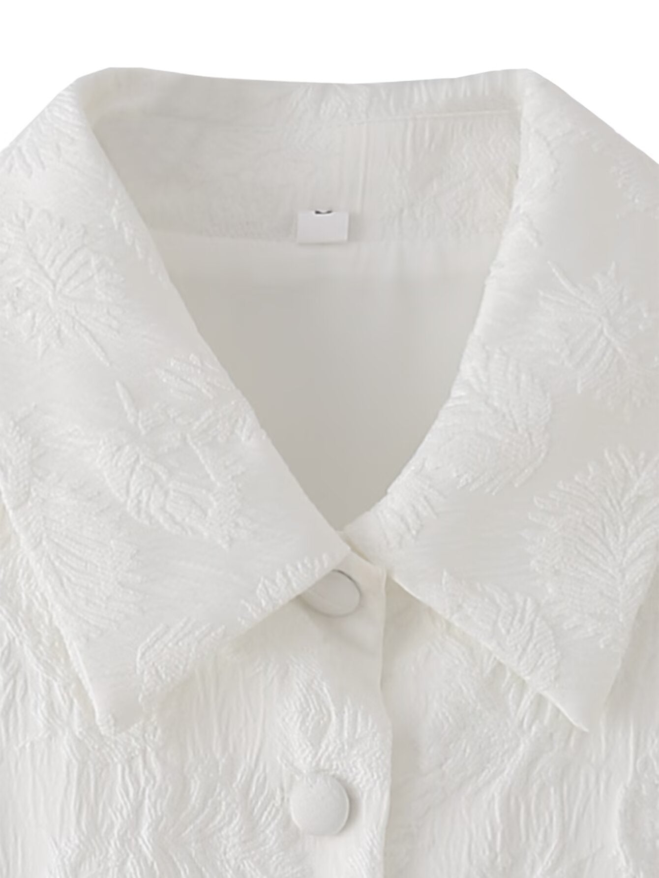 Jacquard Polyester Sleeveless V Neck Top | Tajstylo