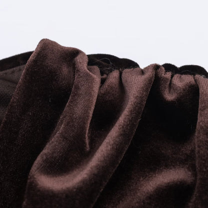 Wrinkled Velvet Midi Dress | Tajstylo