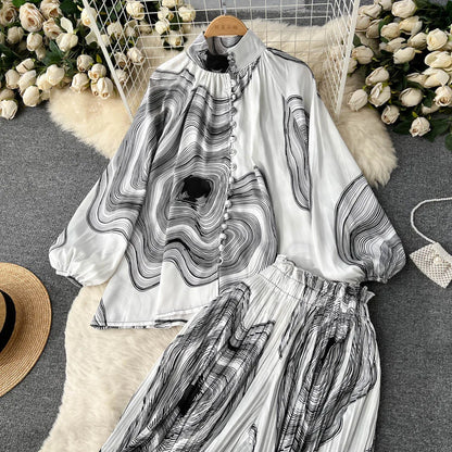 Chic Two Piece Set Top and Pants | Tajstylo