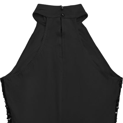 Fitted Sequin Velvet Split Dress | Tajstylo