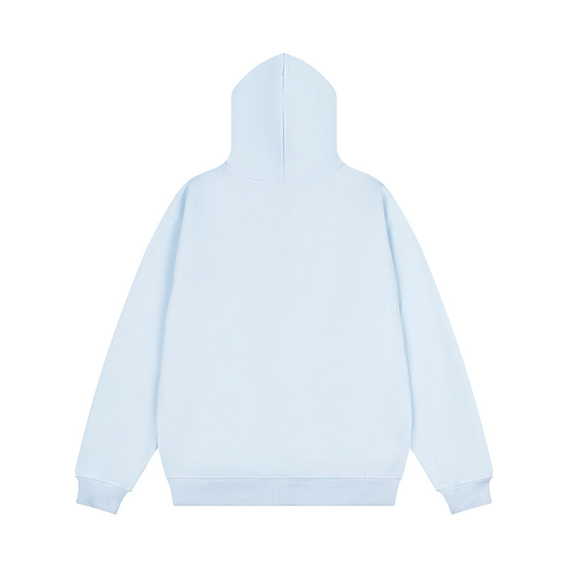 Embroidered Hooded Zip-Up Sweatshirt Jacket | Tajstylo