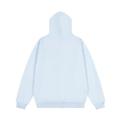 Embroidered Hooded Zip-Up Sweatshirt Jacket | Tajstylo