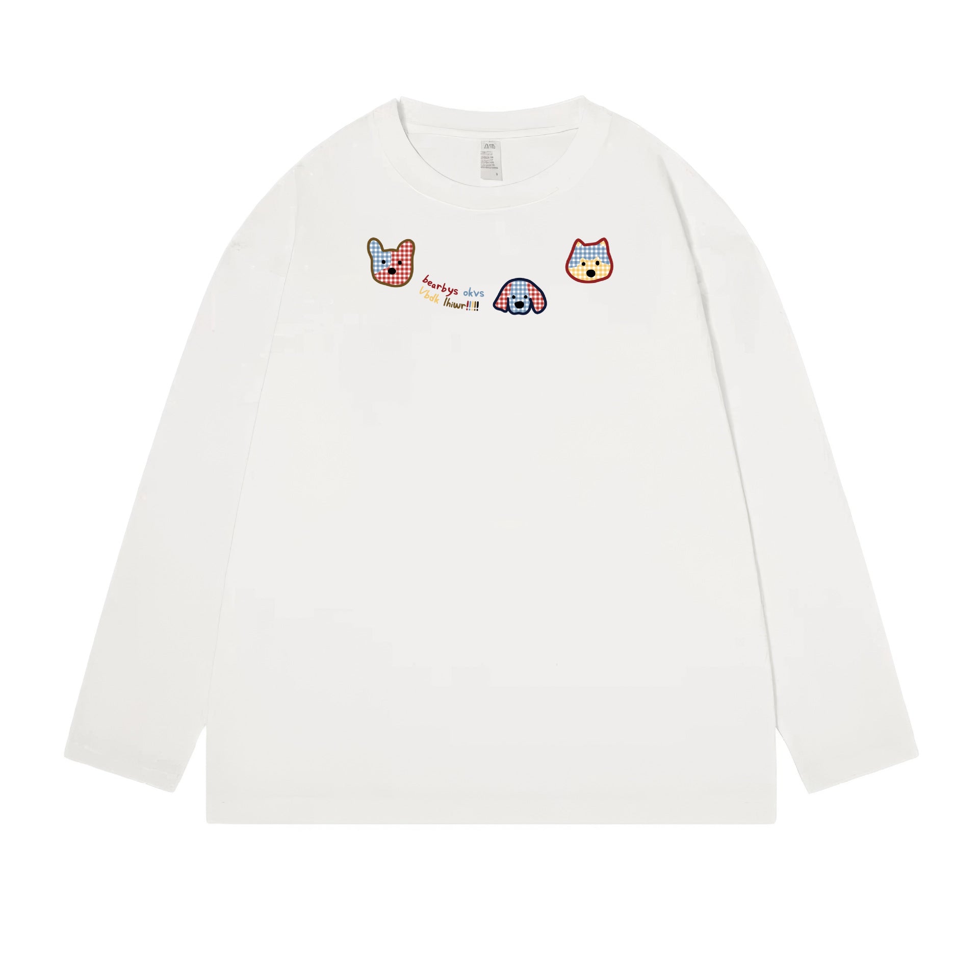 Woman wearing Geometric Pattern Long Sleeve Top in a casual setting